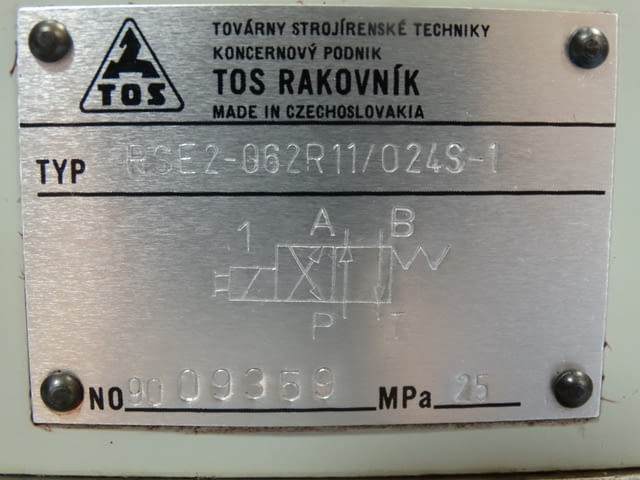 Разпределител хидравличен TOS, 24V Metallurgy, Retails - city of Plovdiv | Industrial Equipment - снимка 3