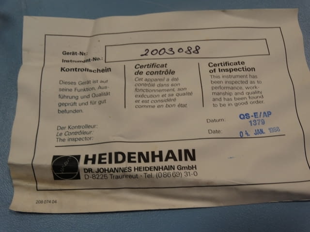 Четец Heindenhain LIDA 19P/40 Engineering, Retails - city of Plovdiv | Industrial Equipment - снимка 9