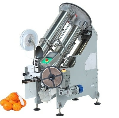 Полуавтоматична машина за опаковане на зеленчуци и плодове в мрежа