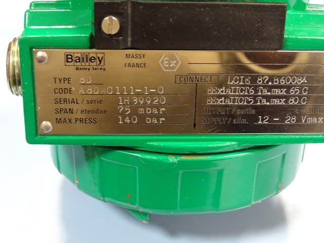 Трансмитер за налягане Bailey 8D Energetics, Retails - city of Plovdiv | Industrial Equipment - снимка 8