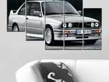 Декоративно пано за стена от 5 части - BMW M3 Evolution от 1987 - HD-5008-SC