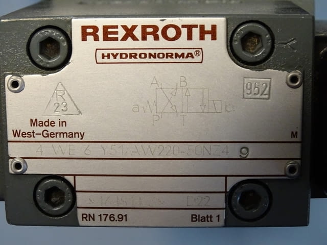 Хидравличен регулатор на дебит Rexroth 2FRW 10-21/50 L 6AY W 220-50 Z4 2-way flow control valve - снимка 3