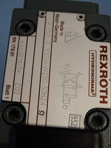 Хидравличен регулатор на дебит Rexroth 2FRW 10-21/50 L 6AY W 220-50 Z4 2-way flow control valve - снимка 6