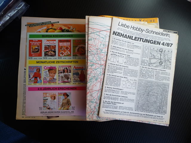 Burda 4/1987 списание кройки модели мода дрехи рокли дамски, град Радомир - снимка 3