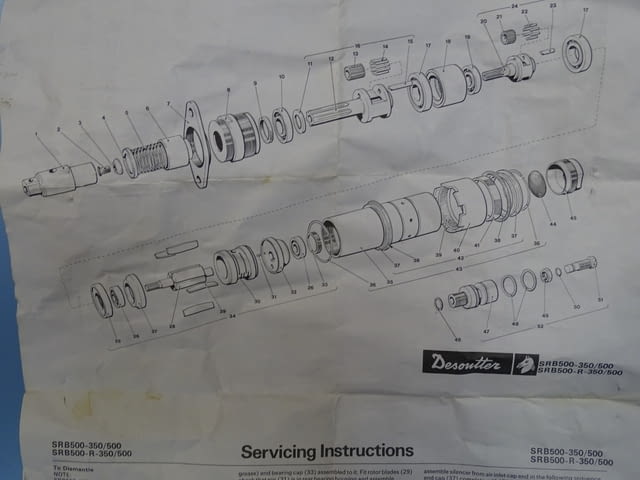 Пневматична глава Desoutter SRB500-350 1/2" torque motors SRB 500 - снимка 10