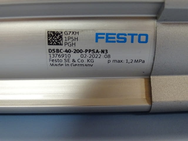 Пневматичен цилиндър Festo DSBC-40-200-PPSA-N3 Pneumatic piston rod cylinder - снимка 2