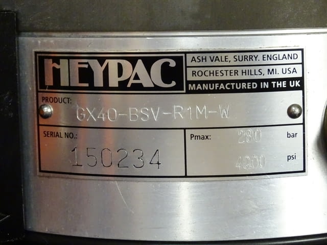 Пневмо-хидравлична помпа HEYPAC GX40-BSV-R1M-W Pneumatic Air Driven Hydraulic Pamp - снимка 4