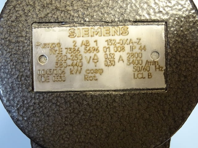 Помпа за охлаждаща течност Siemens 2AB1 132-OXA-Z 220V, 32L, city of Plovdiv - снимка 6