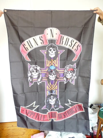 Guns N' Roses Appetite for destruction Гънс енд Роузес знаме рок музика Апетит за разрушение - снимка 1