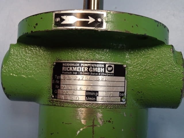 Хидравлична помпа RICKMEIER R2-2.75/36FL hydraulic pump 10Bar - снимка 5