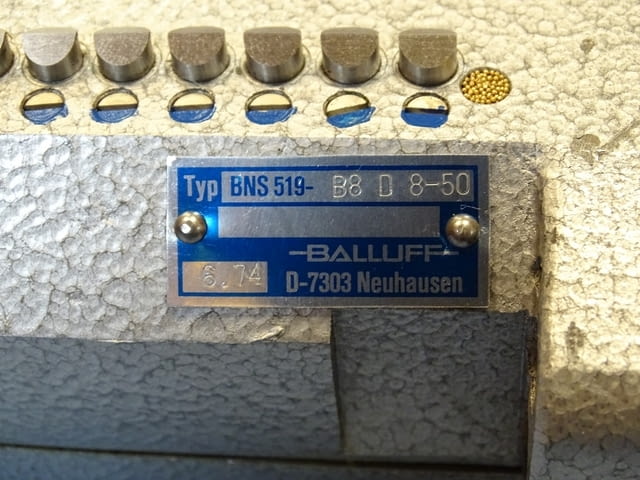 Пистов изключвател Balluff BNS 519-B8 D 8-50 multiple 8-position limit switch 250VAC - снимка 6