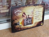 Jack Daniel's метална табела уиски Джак Даниелс еротика бар момиче с пура