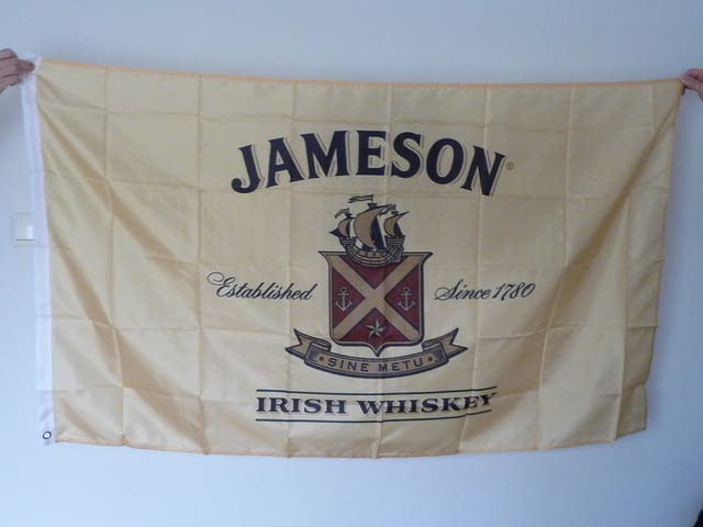 Jameson ирландско уиски знаме рекламно бар дискотека whiskey, city of Radomir - снимка 1