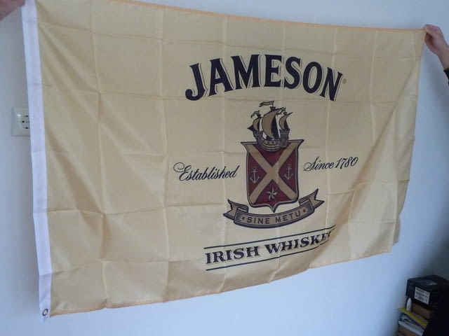 Jameson ирландско уиски знаме рекламно бар дискотека whiskey, city of Radomir - снимка 2