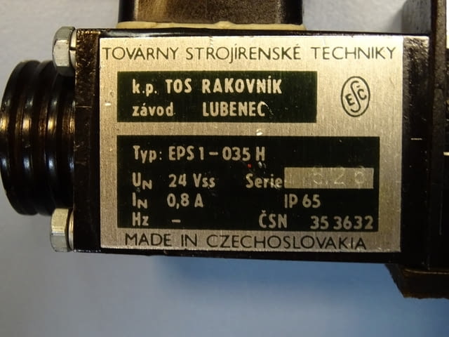 Хидравличен разпределител TOS RSE 1-042J15-1700 24VDC solenoid hidraulic valve - снимка 4