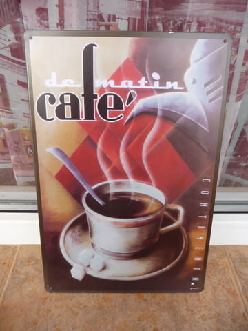 Метална табела кафе Контенетал Continental бучки захар барче, city of Radomir - снимка 1