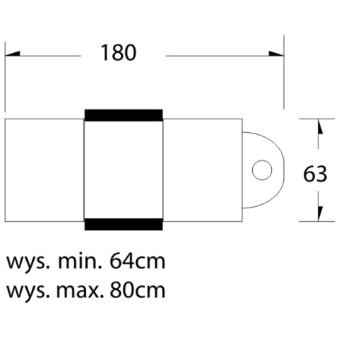 Хидравлична кушетка A 210 180 х 63/73 х 64/80 см-бяла/сива/черна - снимка 4