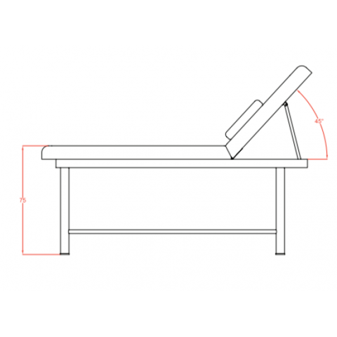 Фиксирана кушетка Coxi 183 x 68 x 76 см, град София | Фризьорско / Козметично - снимка 3