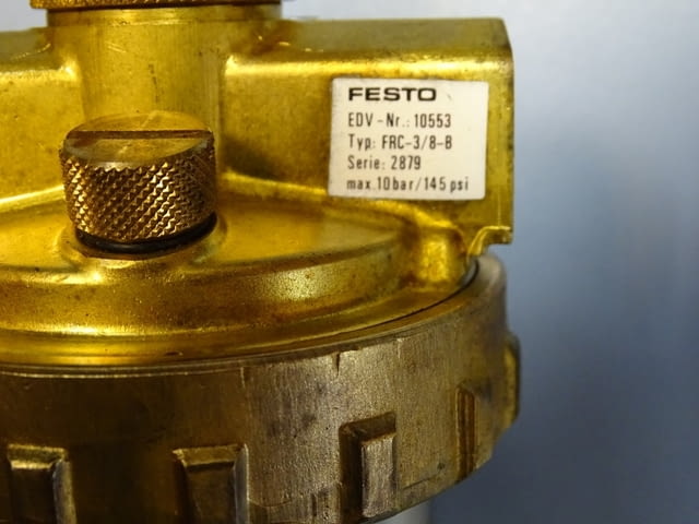 Пневмоподготвяща група Festo FRC-3/8-8 10Bar, city of Plovdiv | Industrial Equipment - снимка 4