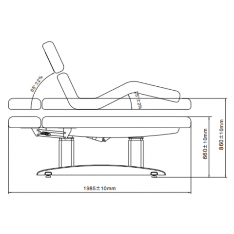 Спа кушетка Troch (4 мотора) 198 x 76 x 67/94 см - с отопление - снимка 5