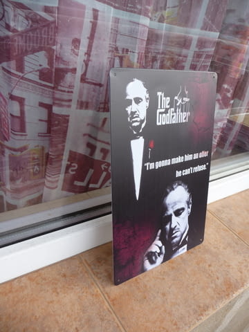 Метална табела Кръстникът филм The Godfather мафия класика, city of Radomir - снимка 2