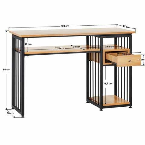 Маса за маникюр MT 302 Loft 120 х 38 х 80 см - city of Sofia | Barber - снимка 8