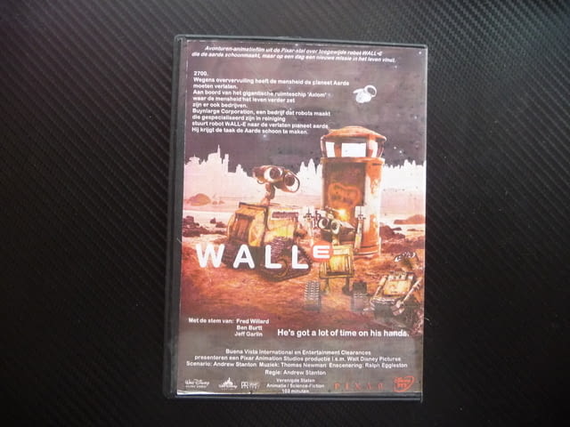 Wall E DVD филм Pixar Уол-И роботче фантастика любов бъдещето - снимка 3