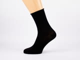 40-46 италиански черни мъжки 95% памучни чорапи без ластик лазернорязани чорапи за разширени вени