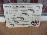 Метална табела револвери Smith&Wesson пистолети 44 калибър стрелба