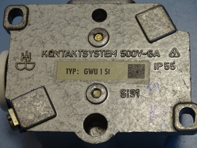 Краен изключвател Kontactsystem GWU 1 St Limit Switch 6A 500V DDR VEB - снимка 5