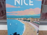 Метална табела Ница Лазурния бряг Френската ривиера плажове хотели