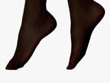 2 чифта Bellissima 20DEN италиански черни, бежови женски чорапи без ластик чорап за разширени вени