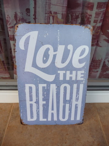 Метална табела надпис любов на плажа море флирт емоции супер, city of Radomir - снимка 1
