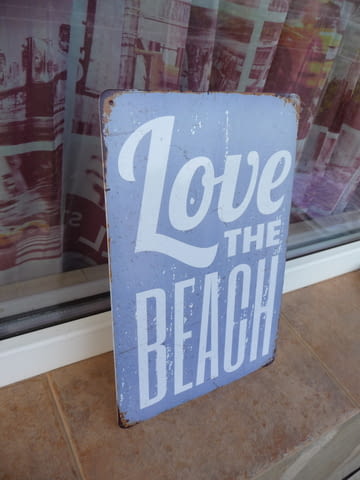 Метална табела надпис любов на плажа море флирт емоции супер, city of Radomir - снимка 2