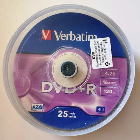 Продавам нови незаписвани DVD+R и CD-R