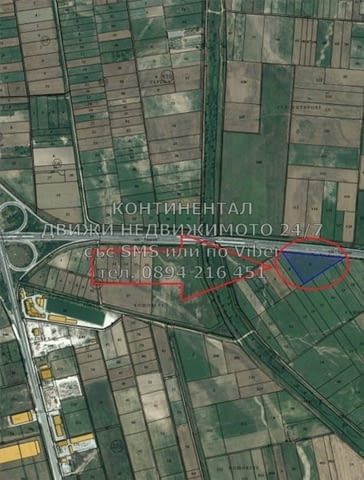 Поземлен имот 12500м2 с лице 230м на АМ Тракия 12500 m2, For industry, Land - village Trud | Land - снимка 2