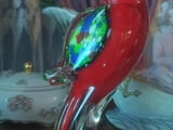 Много красив кристален папагал ръчна изработка