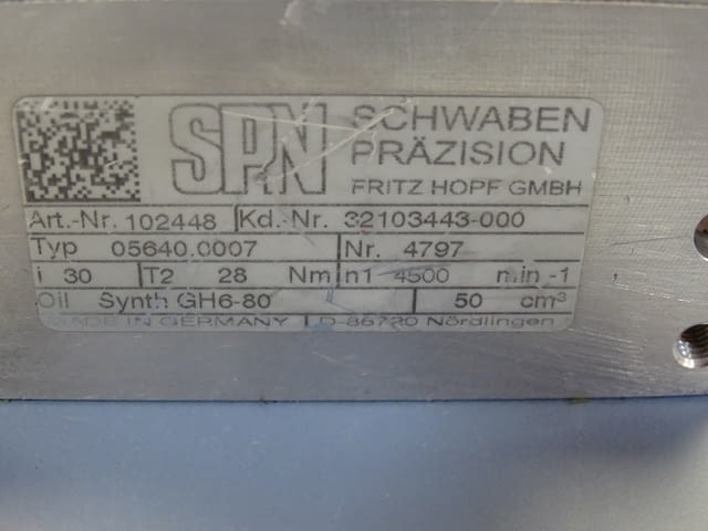 Ротационен модул SPN 05640.0007, Mitsubishi HC-MFS13-S13, Festo SLT-10-30-A-CC-SA - снимка 2