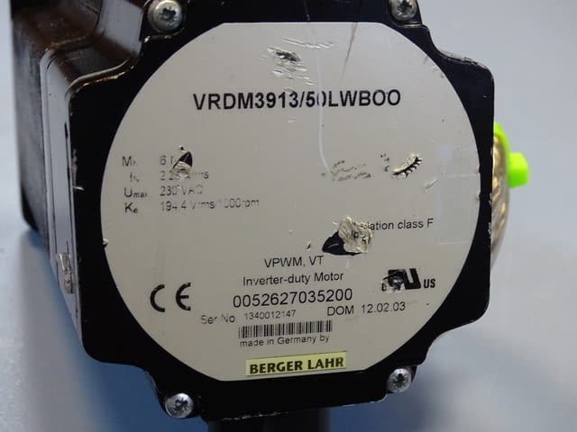 Стъпков двигател Berger Lahr VRDM 3913/50L WBOO stepper motor 6Nm - снимка 4