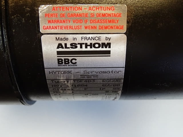 Сервомотор ALSTHOM BBC T5F4B3 R0508 servomotor 8Nm 3100min-1, city of Plovdiv - снимка 3