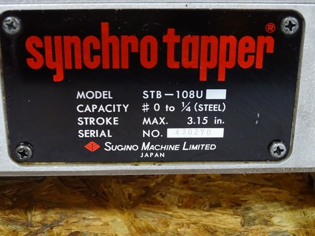 Агрегатна пробивна глава Synchro Tapper STB-108U 220V 60Hz 3Phase - снимка 2