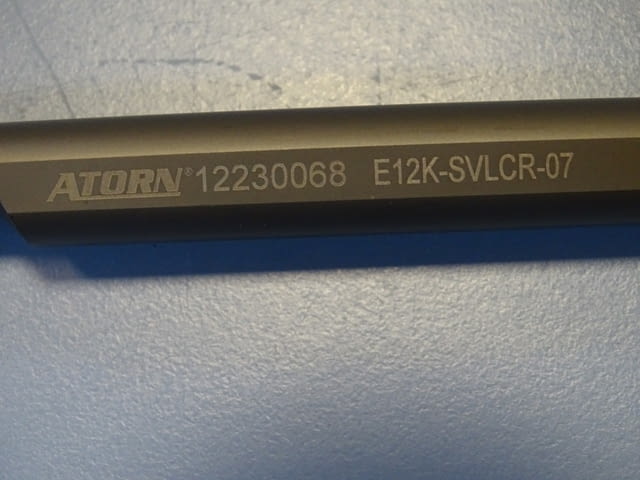 Борщанга със сменяемa пластинa ATORN E12K-SVLCR-07 boring bar 12230068 - снимка 4