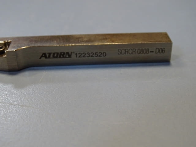 Нож стругарски със сменяема пластина ATORN SCRCR 0808 D06 clamping holder 12232520 - снимка 3