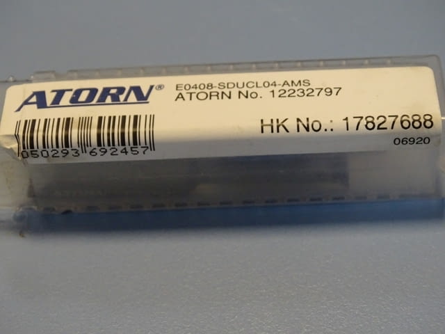 Борщанга лява със сменяемa пластинa ATORN Е0408 SDUCL04-AMS boring bar 12232797 - снимка 7