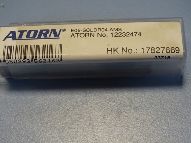 Борщанга със сменяемa пластинa дясна ATORN Е06 SCLDR04-AMS boring bar 12232474 - снимка 7