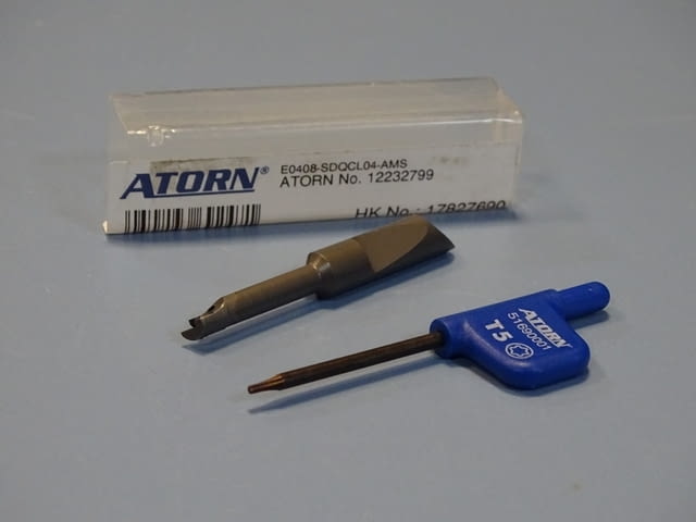 Борщанга със сменяемa пластинa лява ATORN Е0408 SDQCL04-AMS boring bar 12232799 - снимка 1