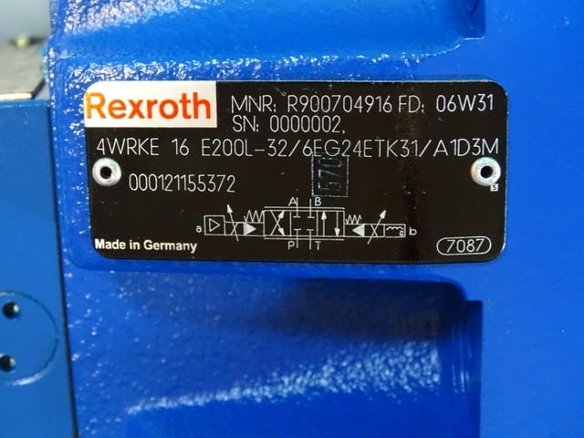 Хидравличен разпределител Rexroth 4WRKE 16 E200L-32/6EG24ETK31/A1D3M Control Valve - снимка 4