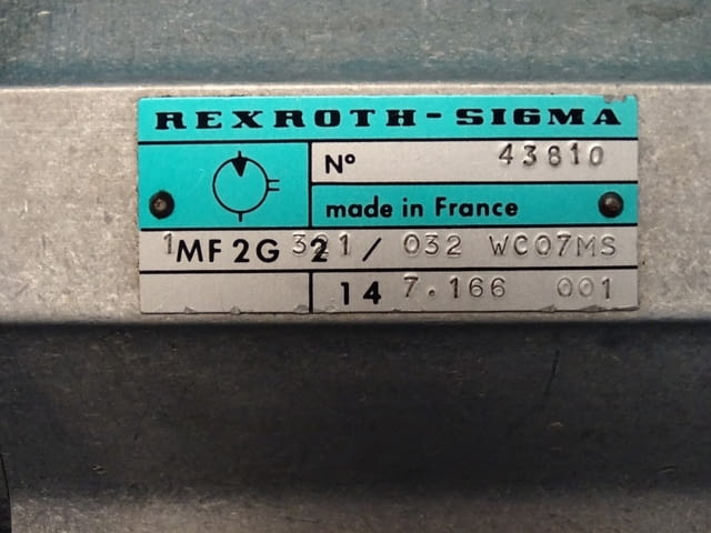 Хидромотор Rexroth-Sigma 1MF2G 321/032 WC07MS Hydraulic Gear Motor - снимка 5