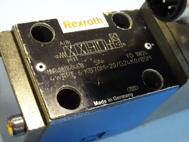 Пропорционален хидравличен разпределител Rexroth 4WRPE 6 KB70M-20/G24KO/B5M Proportional valve - снимка 5