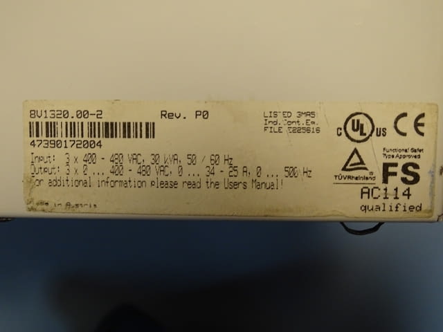 Серво контролер B&R ACOPOS 1320 servo drive 8V 1320.00-2/8AC 120.60-1 - снимка 9